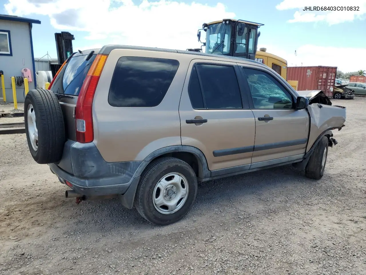 2003 Honda Cr-V Lx VIN: JHLRD68403C010832 Lot: 56923085
