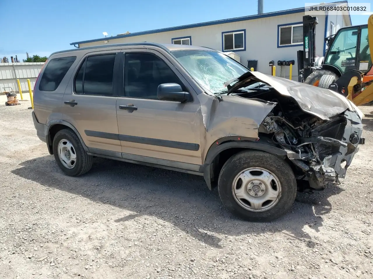 2003 Honda Cr-V Lx VIN: JHLRD68403C010832 Lot: 56923085