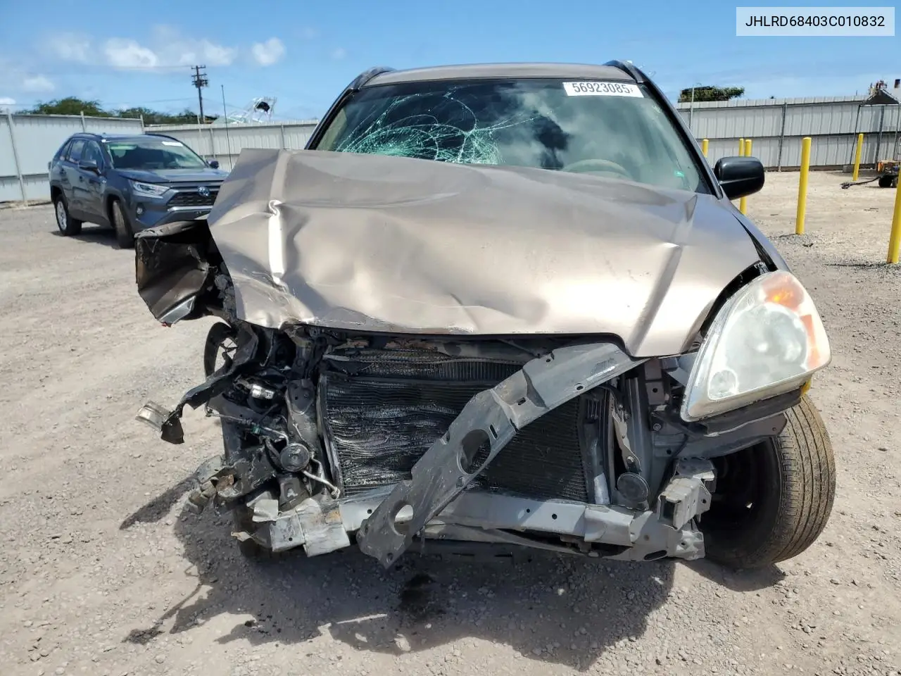 2003 Honda Cr-V Lx VIN: JHLRD68403C010832 Lot: 56923085