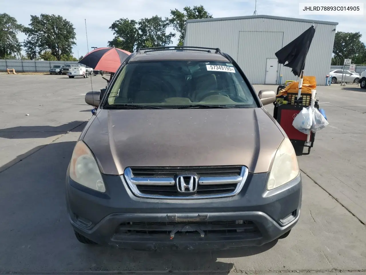 2003 Honda Cr-V Ex VIN: JHLRD78893C014905 Lot: 57349195