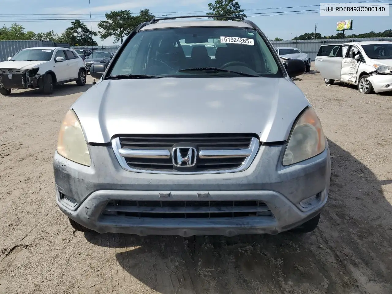 2003 Honda Cr-V Lx VIN: JHLRD68493C000140 Lot: 61924265