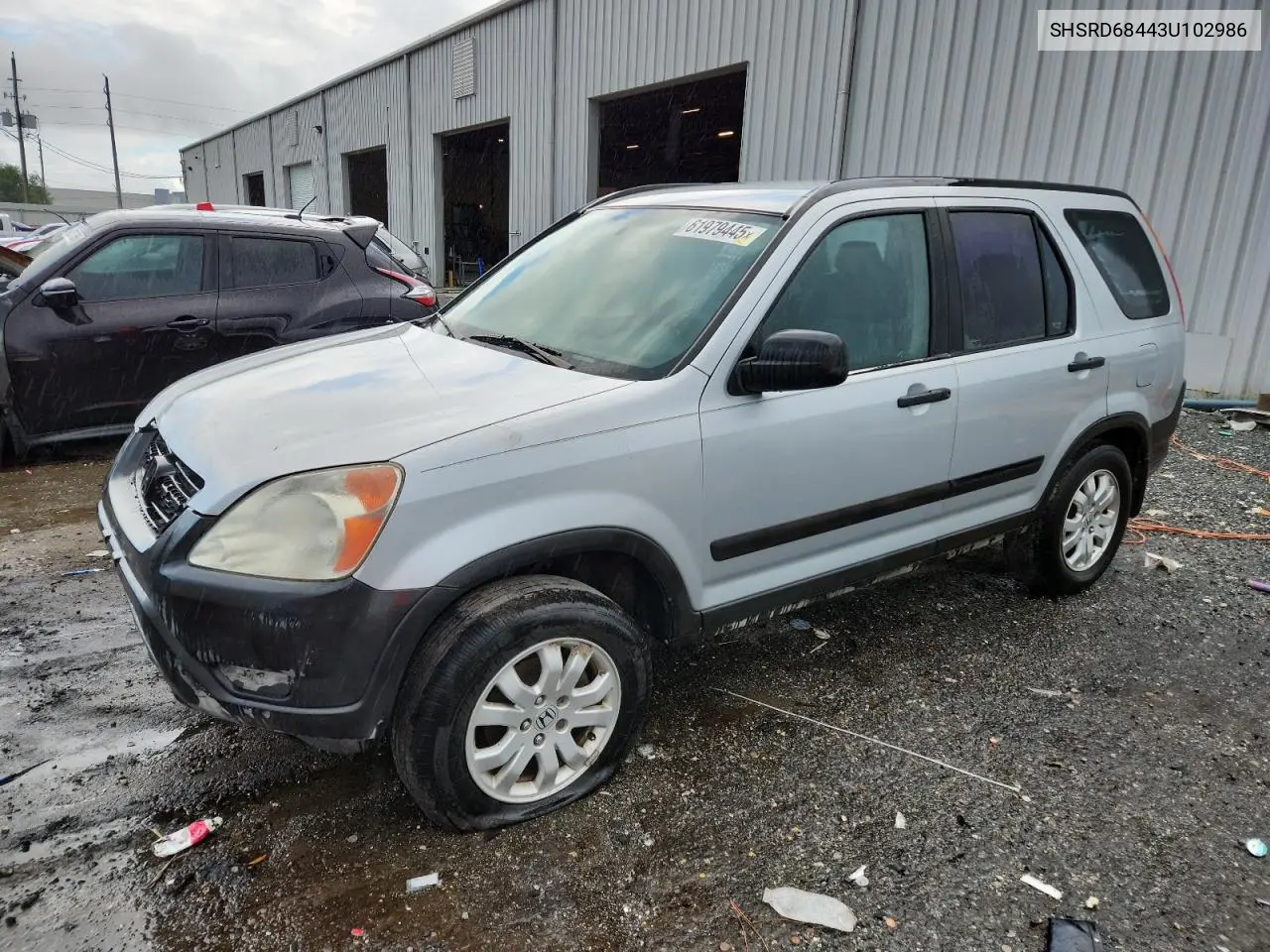 2003 Honda Cr-V Lx VIN: SHSRD68443U102986 Lot: 61979445