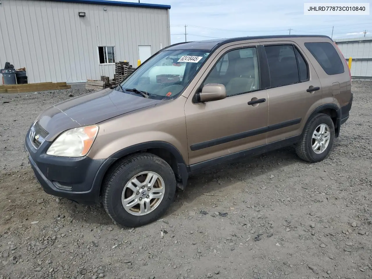 2003 Honda Cr-V Ex VIN: JHLRD77873C010840 Lot: 62418445