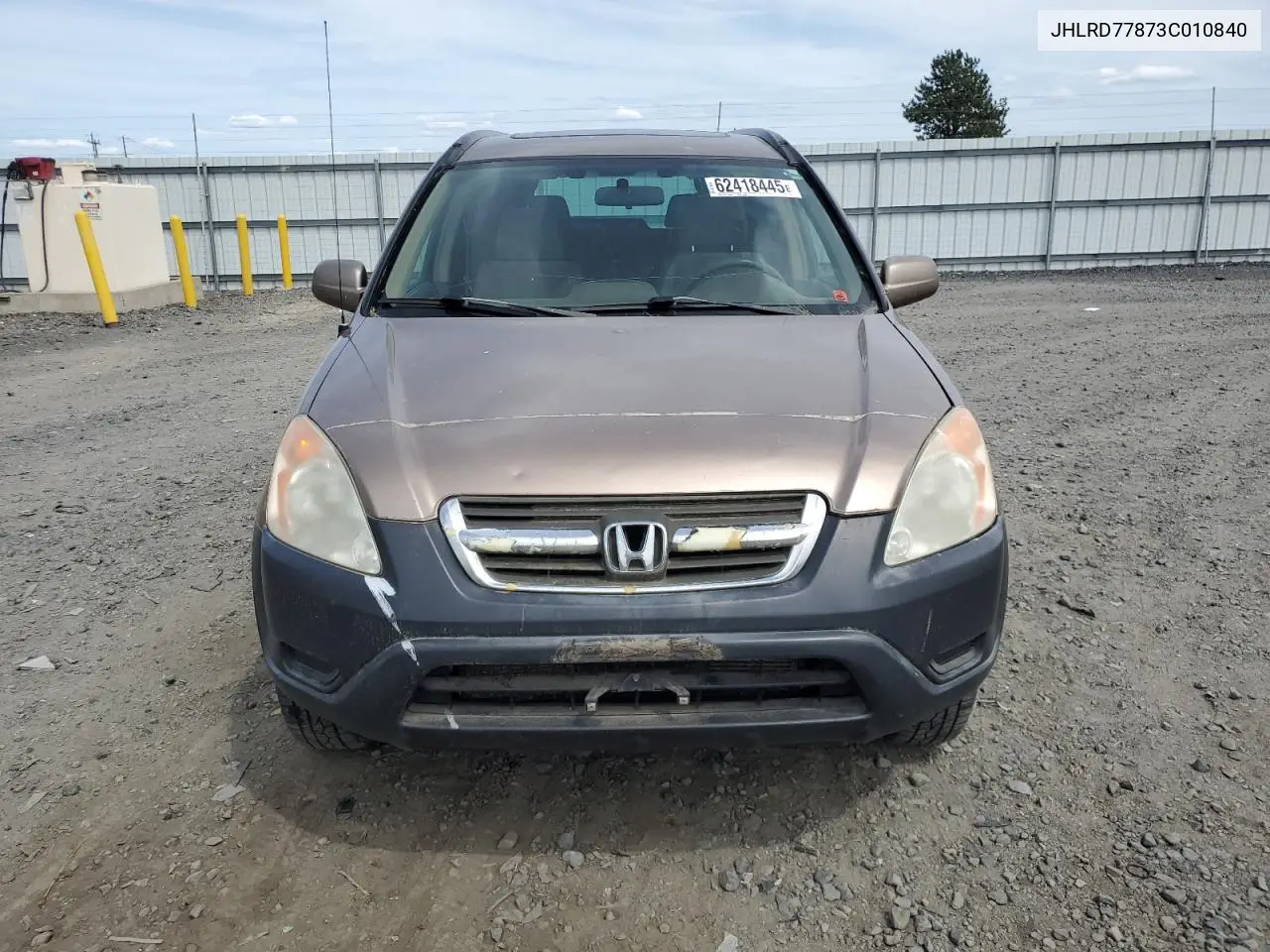 2003 Honda Cr-V Ex VIN: JHLRD77873C010840 Lot: 62418445