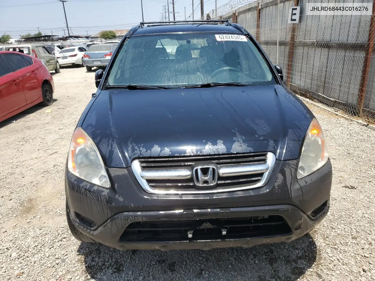 2003 Honda Cr-V Lx VIN: JHLRD68443C016276 Lot: 62424345