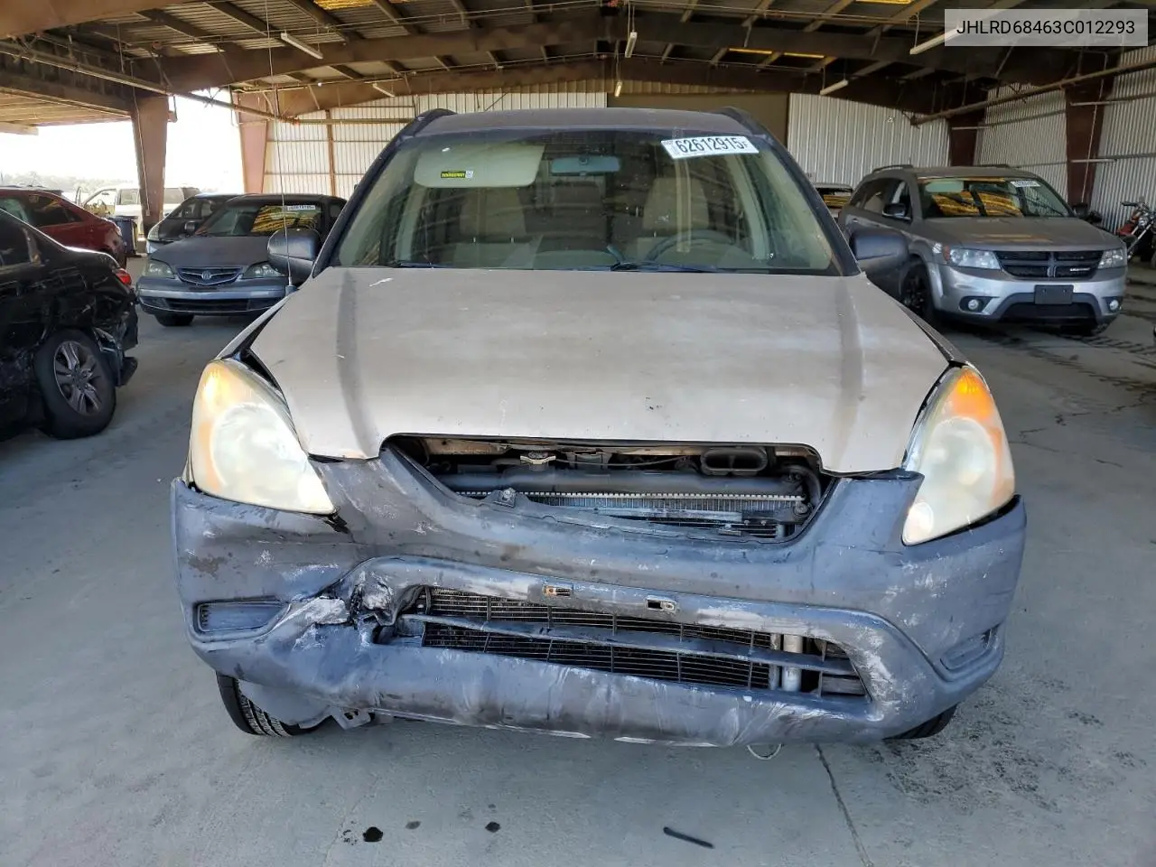 2003 Honda Cr-V Lx VIN: JHLRD68463C012293 Lot: 62612915