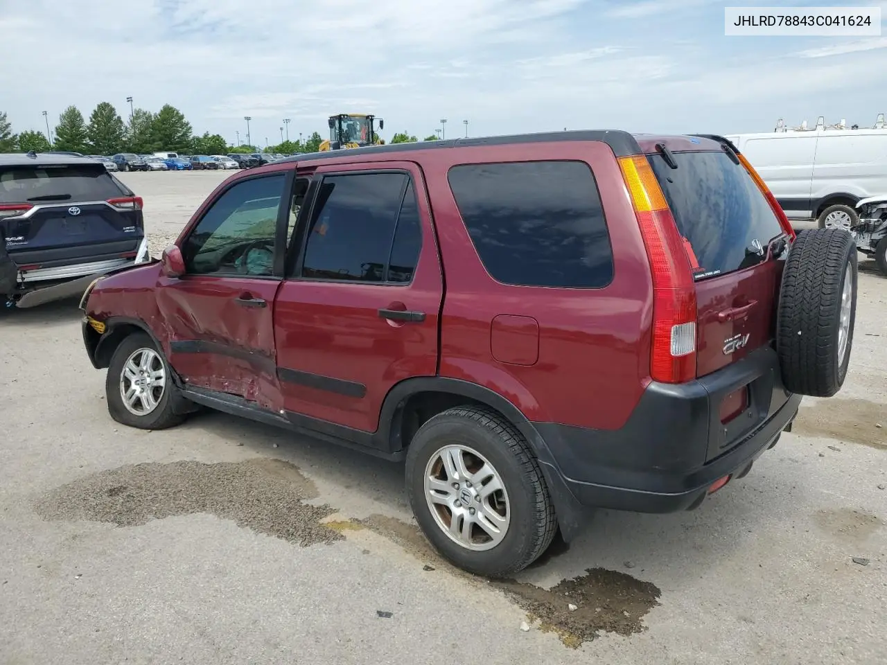 2003 Honda Cr-V Ex VIN: JHLRD78843C041624 Lot: 62926635