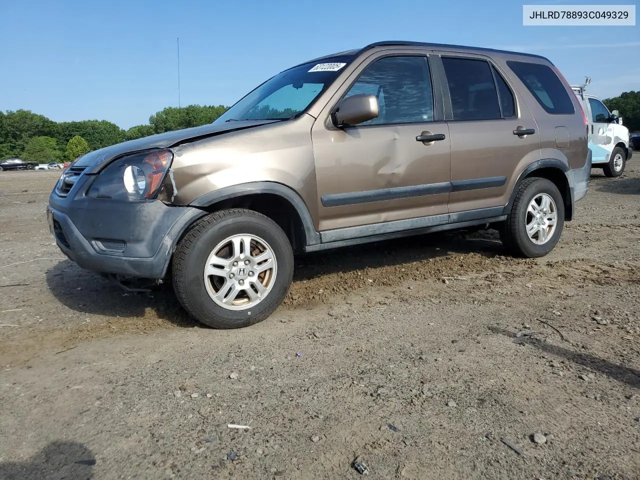 2003 Honda Cr-V Ex VIN: JHLRD78893C049329 Lot: 63122005