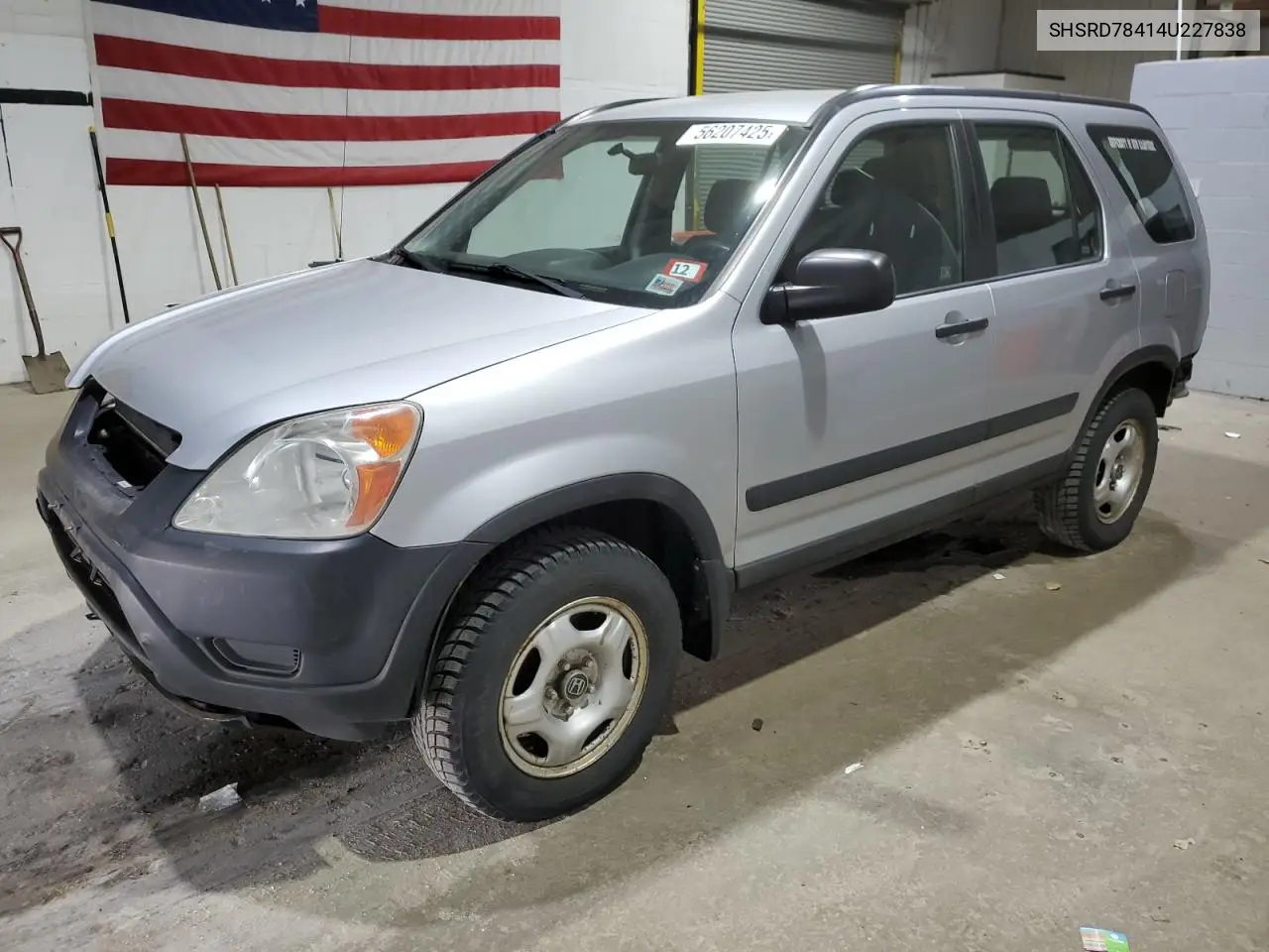 2004 Honda Cr-V Lx VIN: SHSRD78414U227838 Lot: 56207425