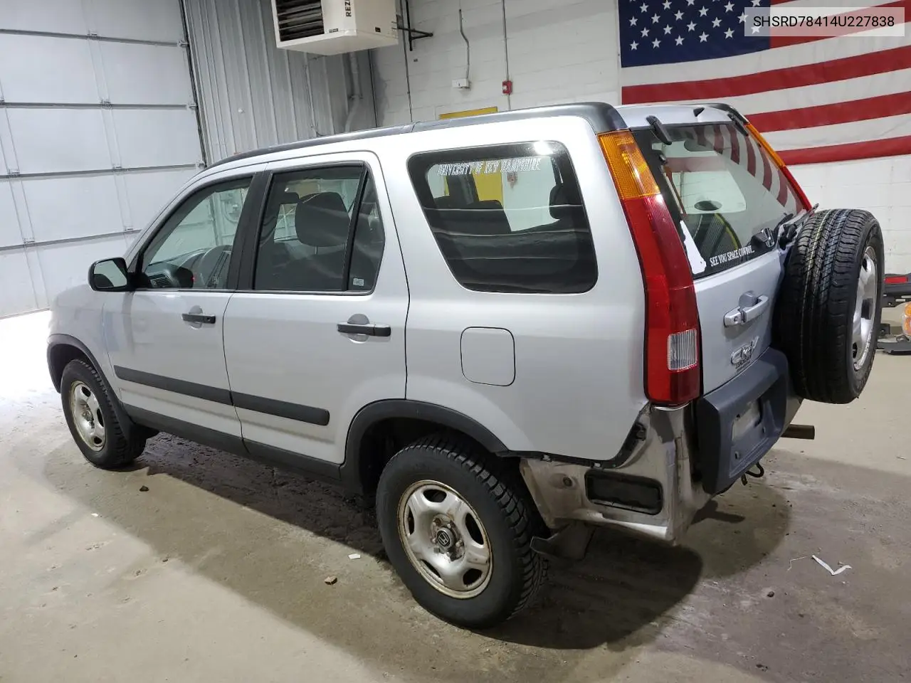 2004 Honda Cr-V Lx VIN: SHSRD78414U227838 Lot: 56207425