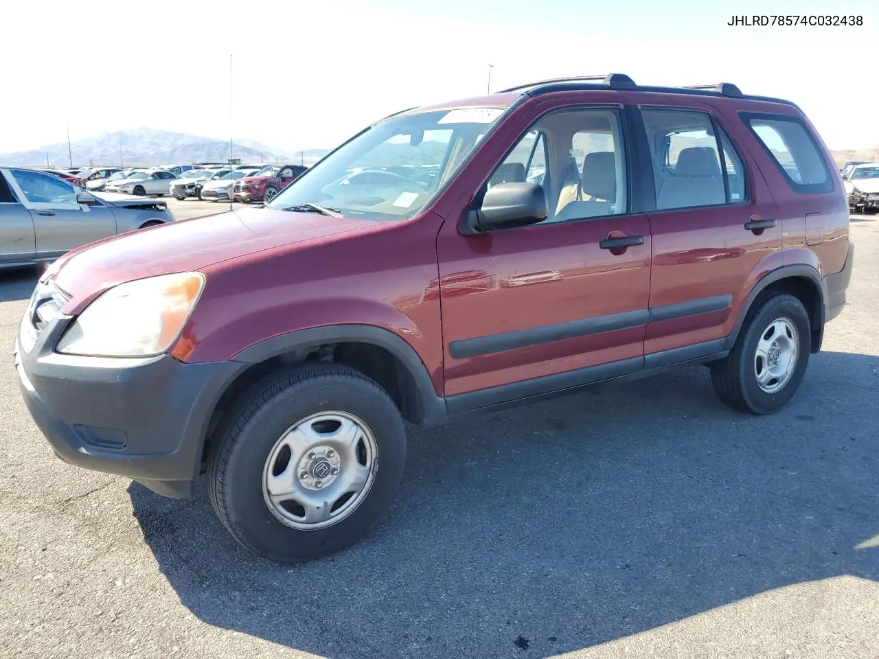 2004 Honda Cr-V Lx VIN: JHLRD78574C032438 Lot: 56257075
