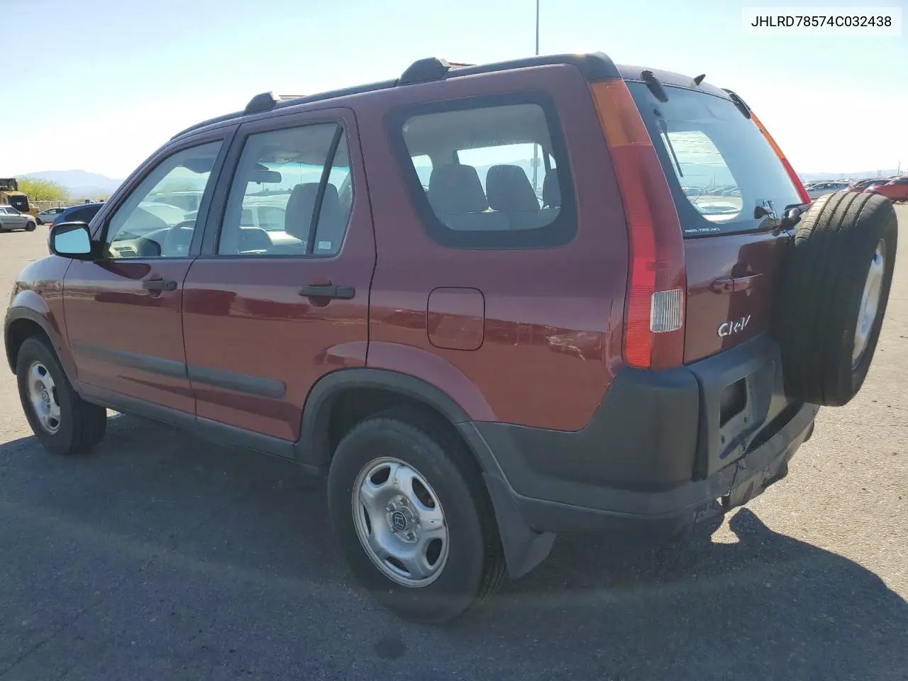 2004 Honda Cr-V Lx VIN: JHLRD78574C032438 Lot: 56257075
