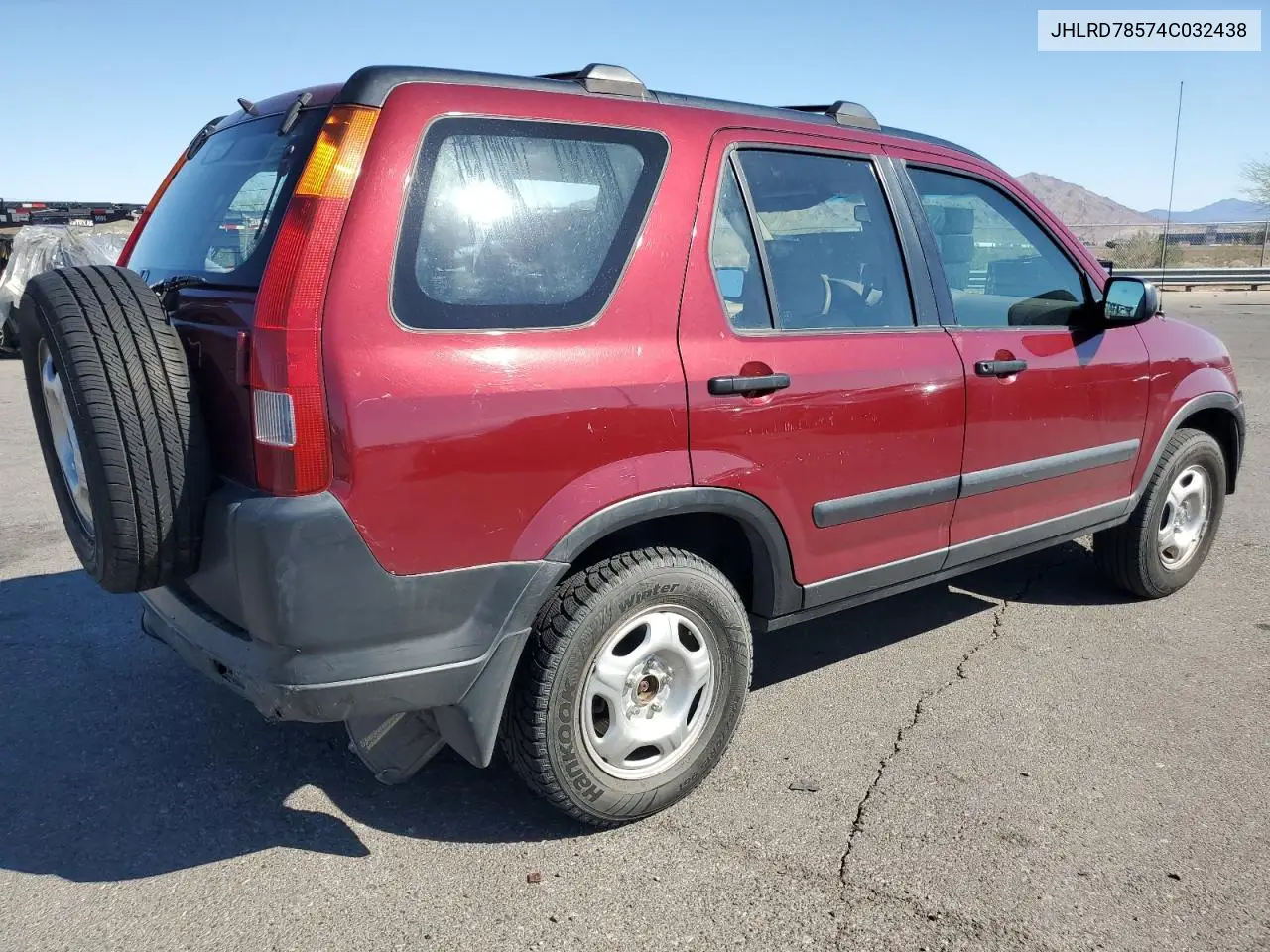 2004 Honda Cr-V Lx VIN: JHLRD78574C032438 Lot: 56257075