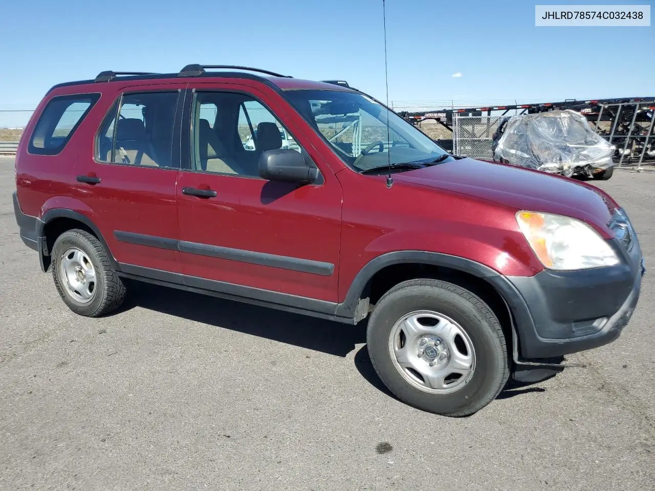 2004 Honda Cr-V Lx VIN: JHLRD78574C032438 Lot: 56257075