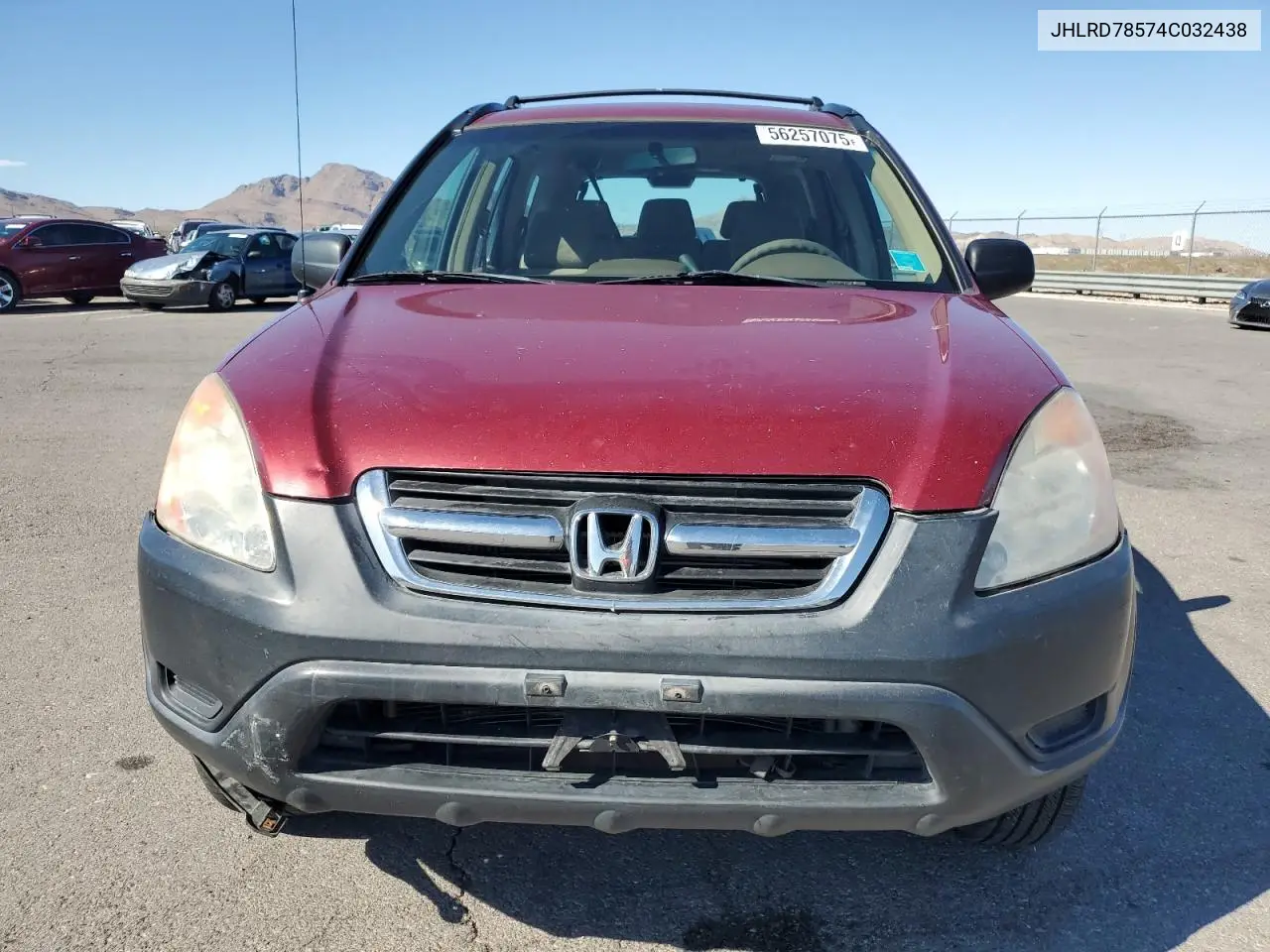 2004 Honda Cr-V Lx VIN: JHLRD78574C032438 Lot: 56257075