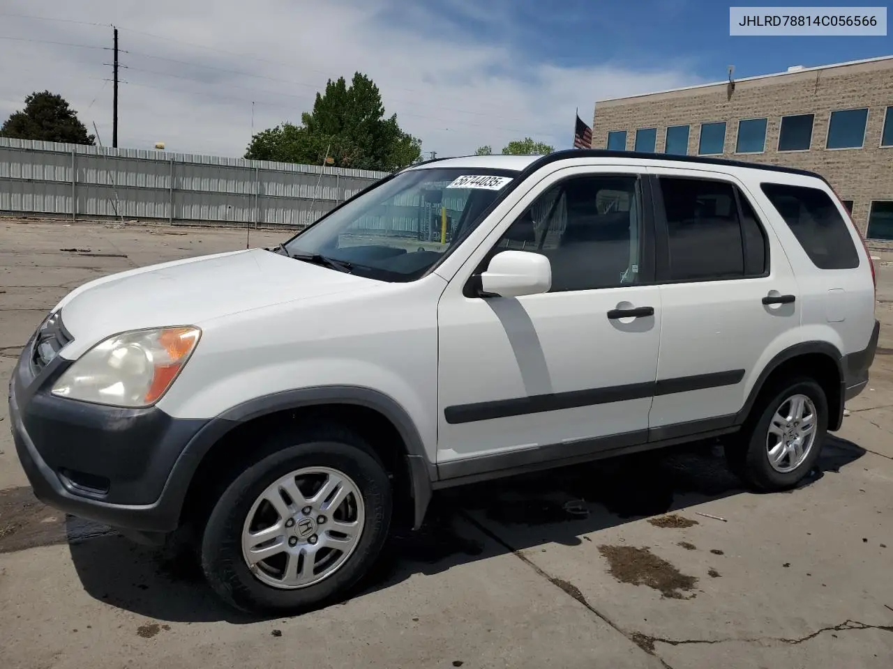 2004 Honda Cr-V Ex VIN: JHLRD78814C056566 Lot: 56744035