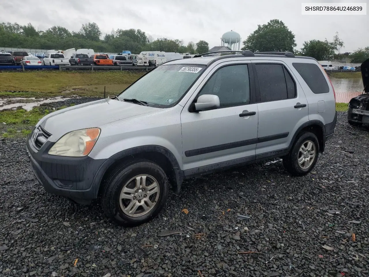 2004 Honda Cr-V Ex VIN: SHSRD78864U246839 Lot: 56790355
