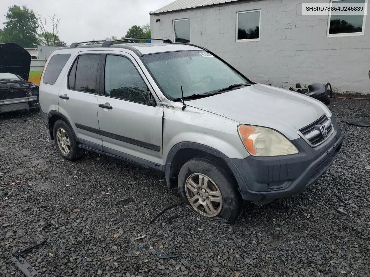 2004 Honda Cr-V Ex VIN: SHSRD78864U246839 Lot: 56790355