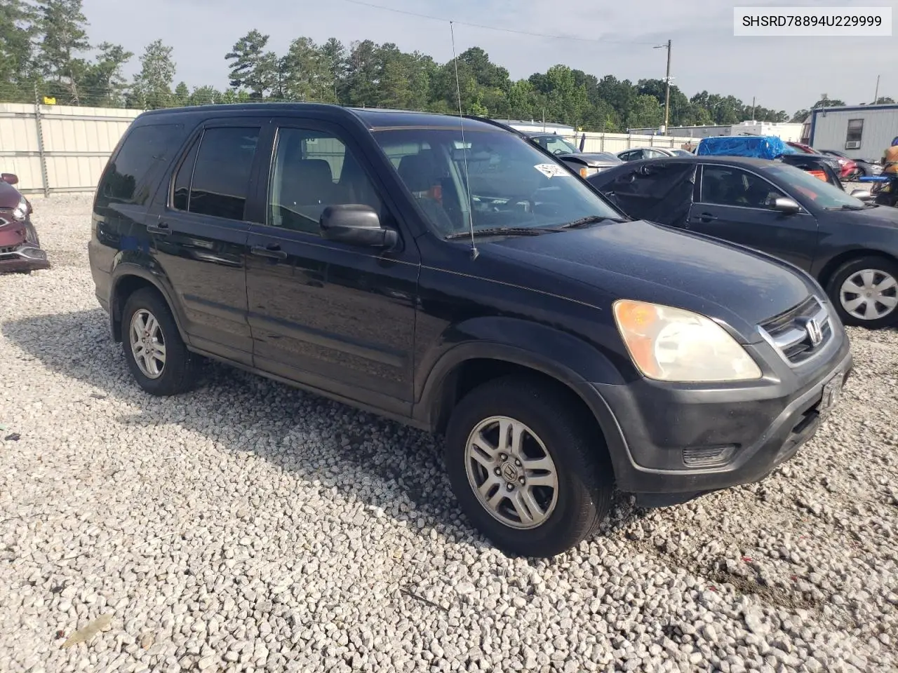 2004 Honda Cr-V Ex VIN: SHSRD78894U229999 Lot: 61743485