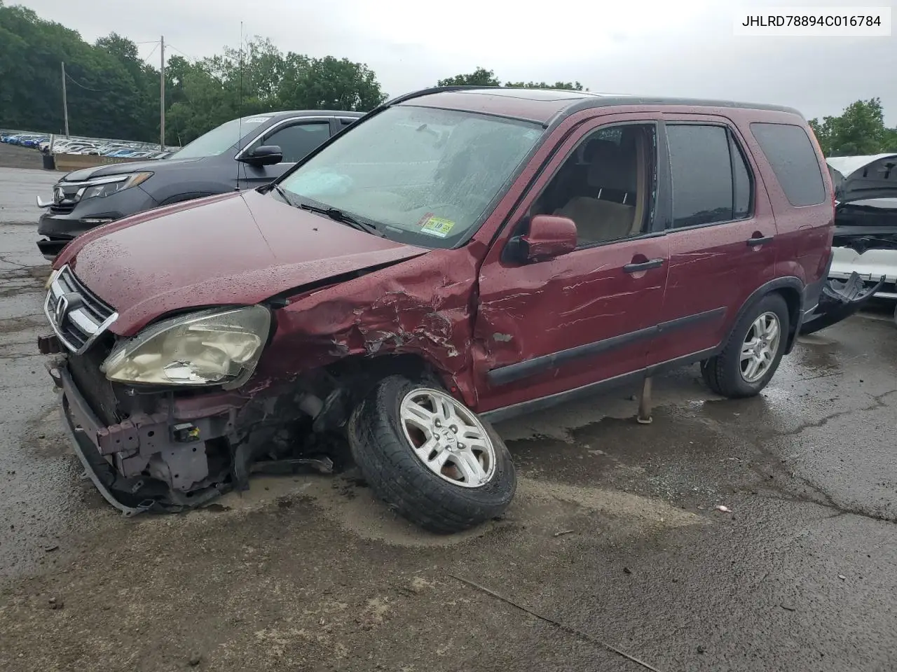 2004 Honda Cr-V Ex VIN: JHLRD78894C016784 Lot: 62417385