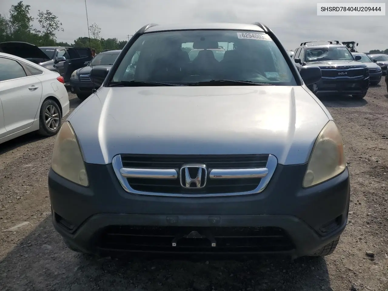 2004 Honda Cr-V Lx VIN: SHSRD78404U209444 Lot: 62540035