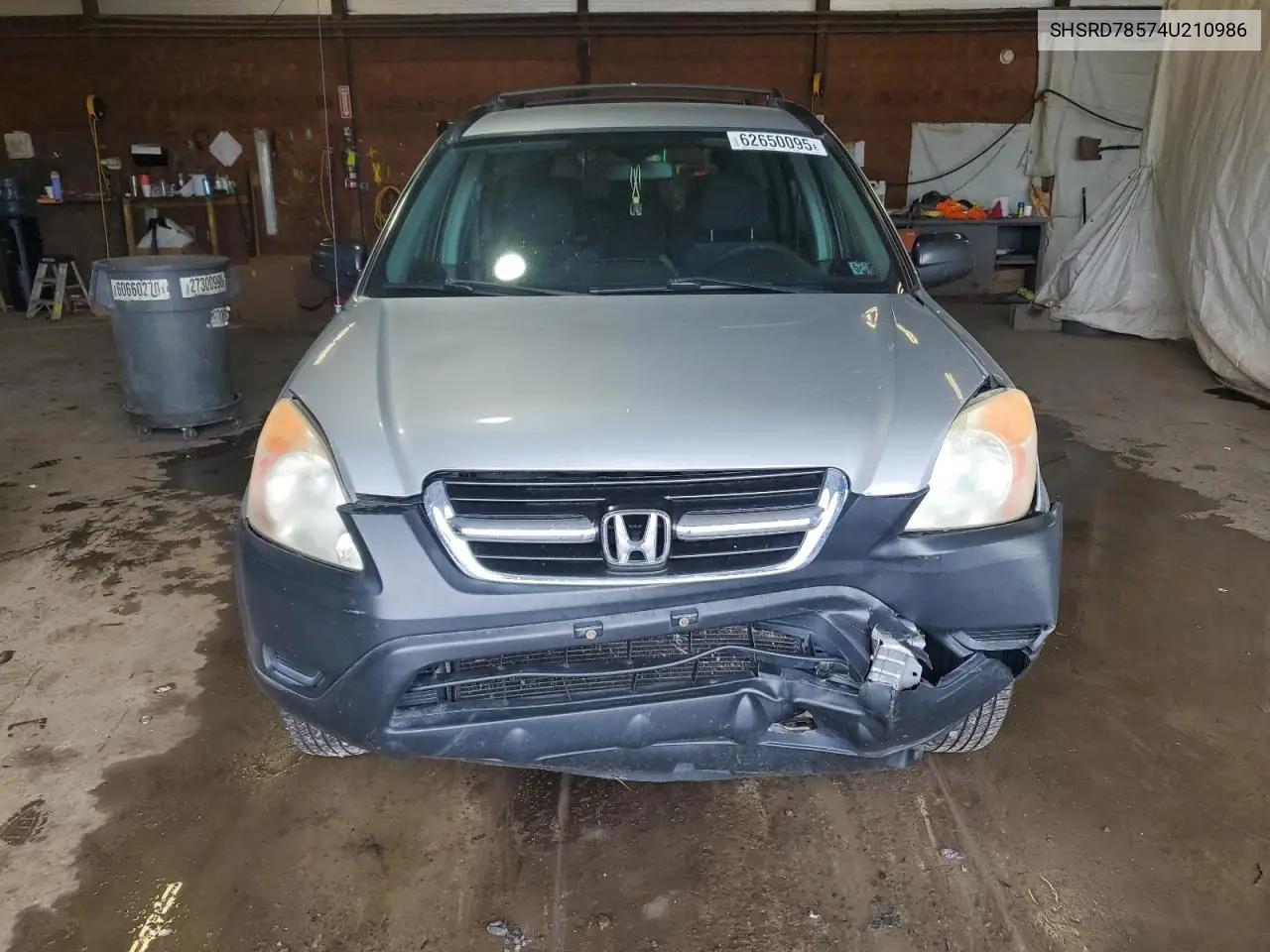2004 Honda Cr-V Lx VIN: SHSRD78574U210986 Lot: 62650095