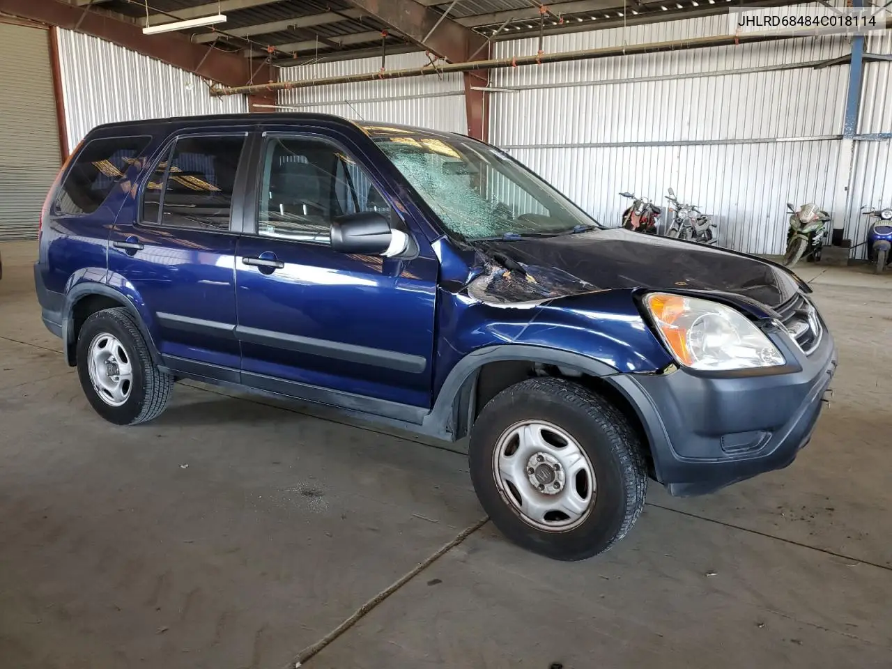2004 Honda Cr-V Lx VIN: JHLRD68484C018114 Lot: 62858025
