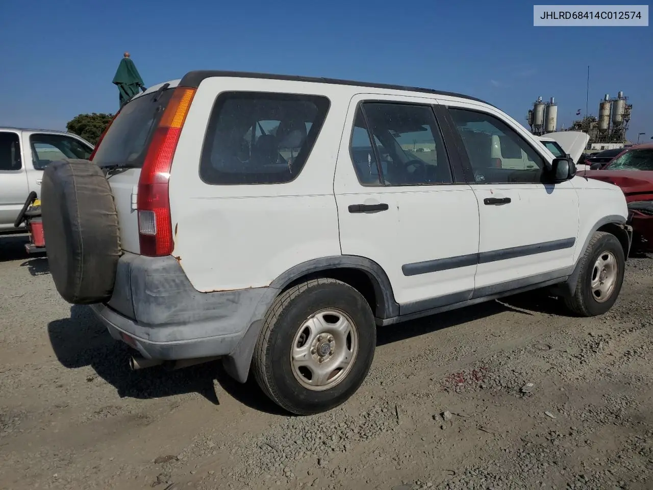2004 Honda Cr-V Lx VIN: JHLRD68414C012574 Lot: 65651495