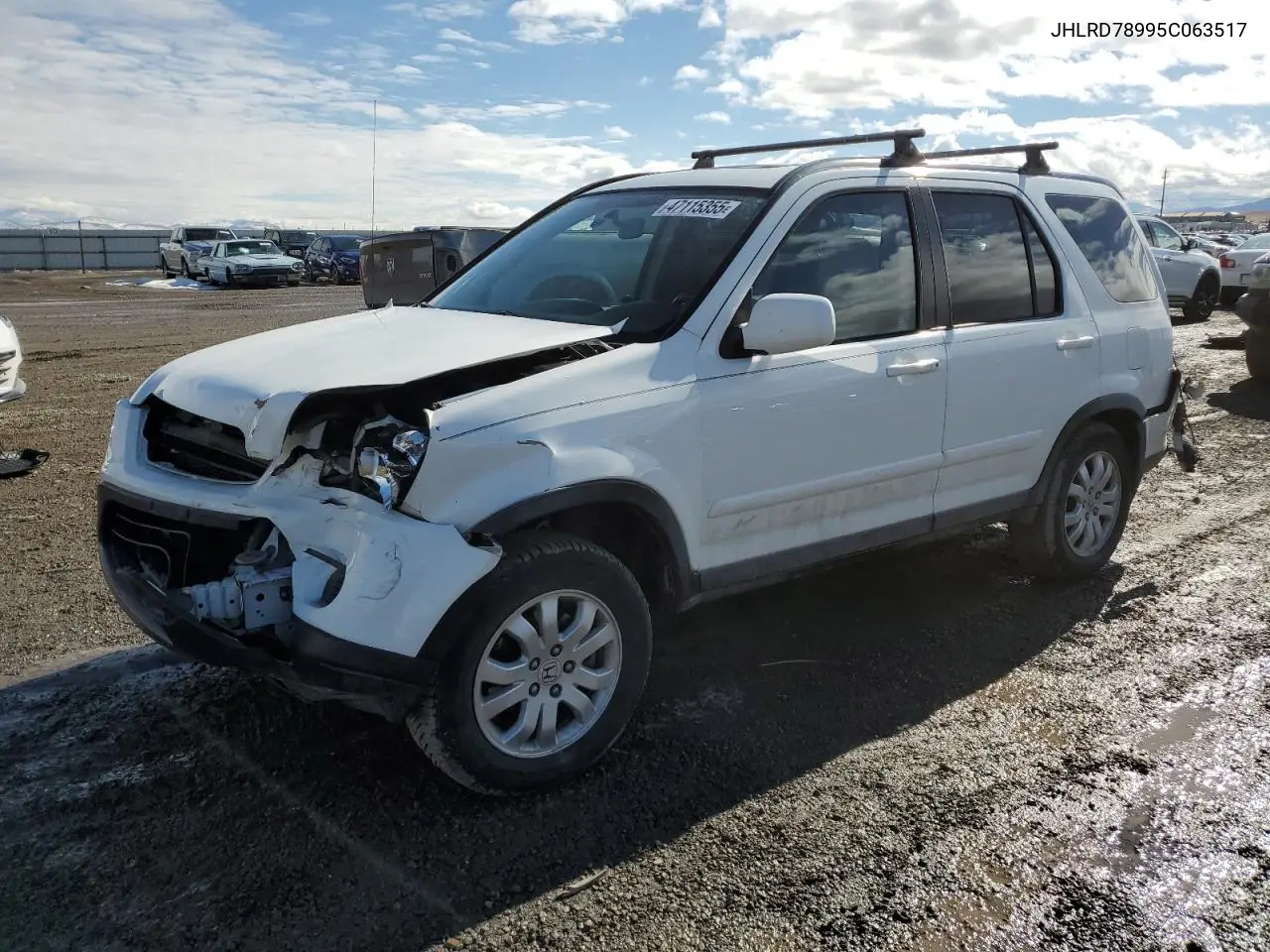 2005 Honda Cr-V Se VIN: JHLRD78995C063517 Lot: 47115355