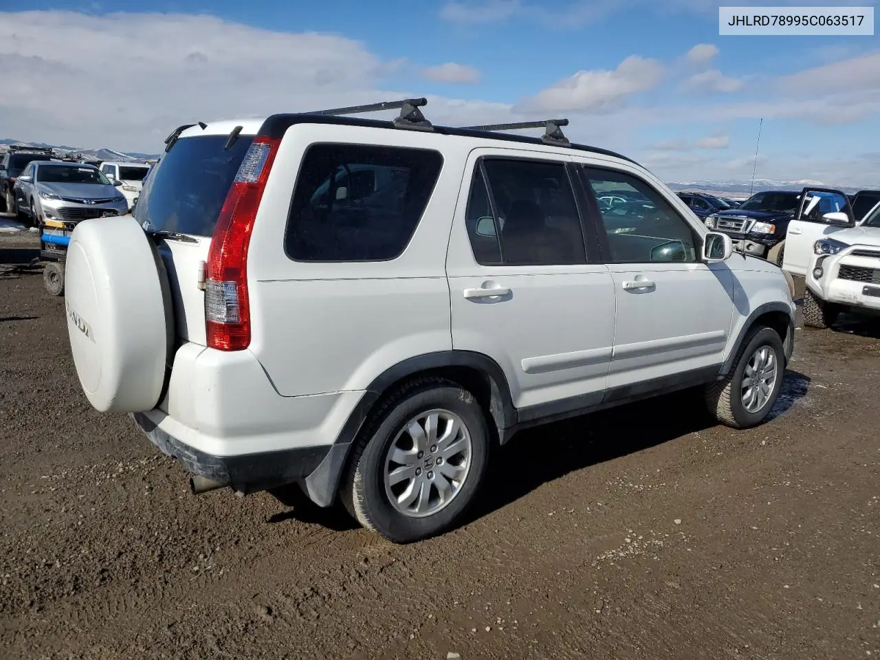 2005 Honda Cr-V Se VIN: JHLRD78995C063517 Lot: 47115355