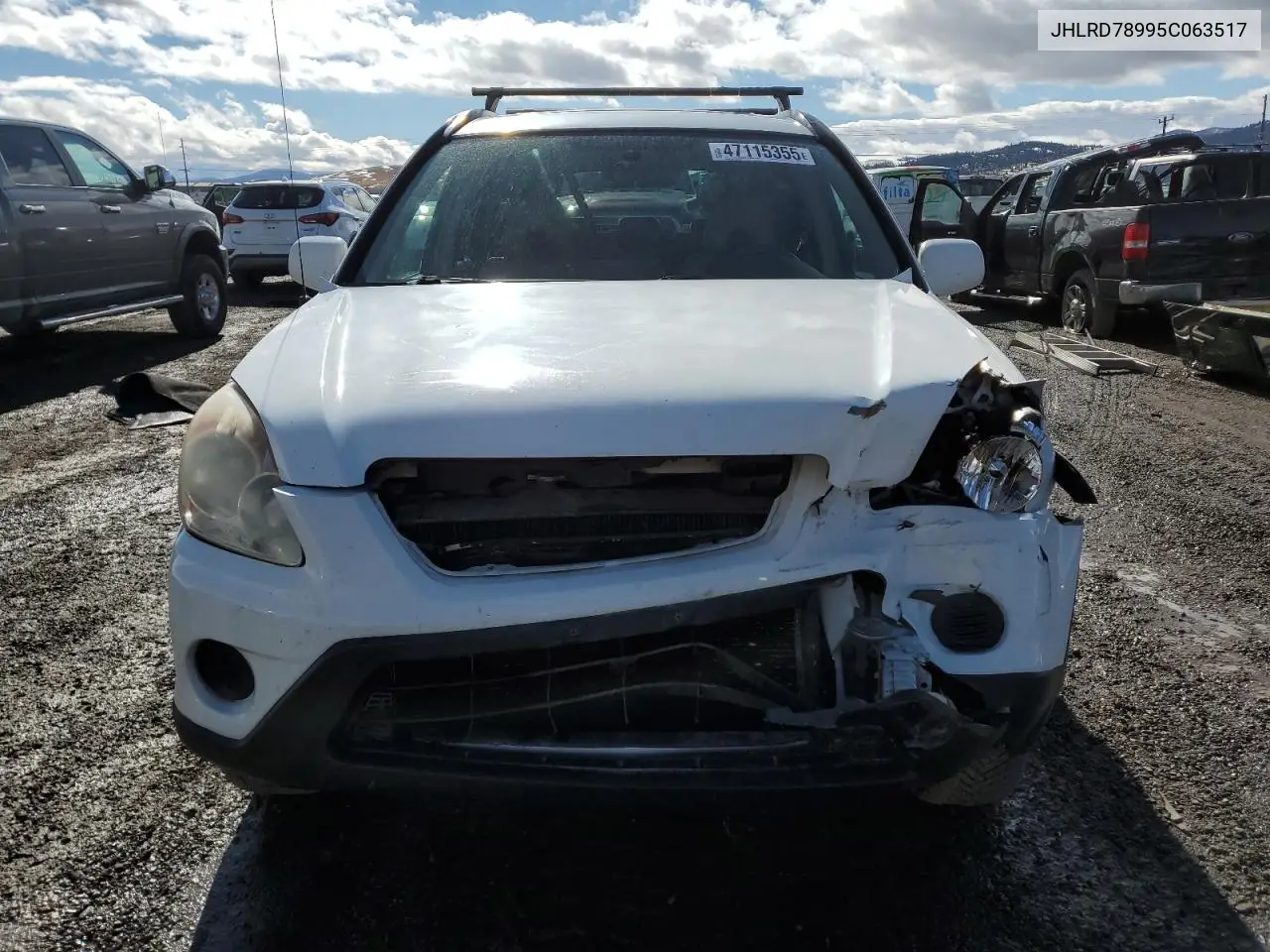 2005 Honda Cr-V Se VIN: JHLRD78995C063517 Lot: 47115355