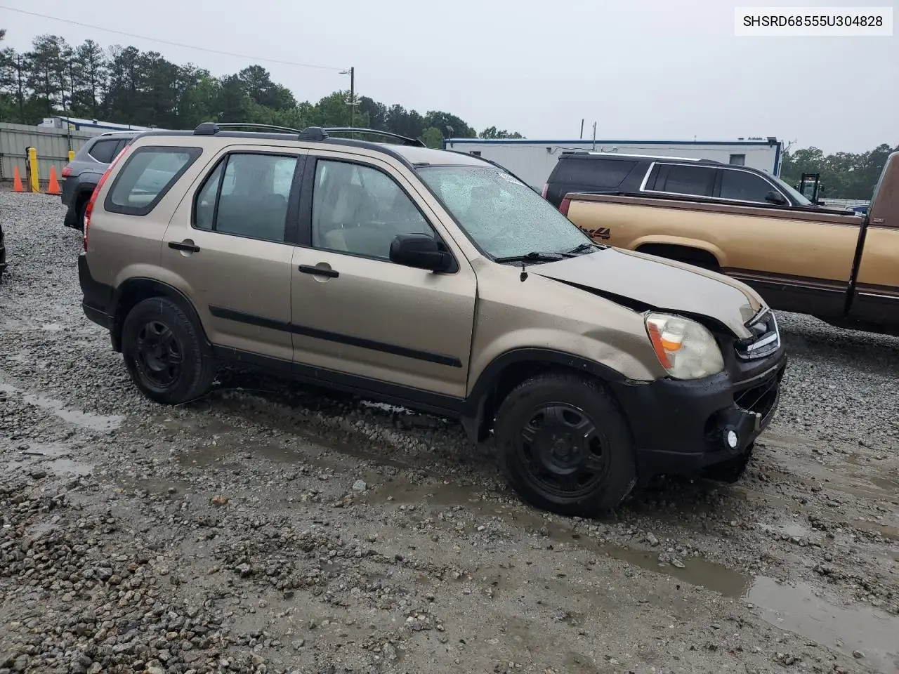 2005 Honda Cr-V Lx VIN: SHSRD68555U304828 Lot: 55816415