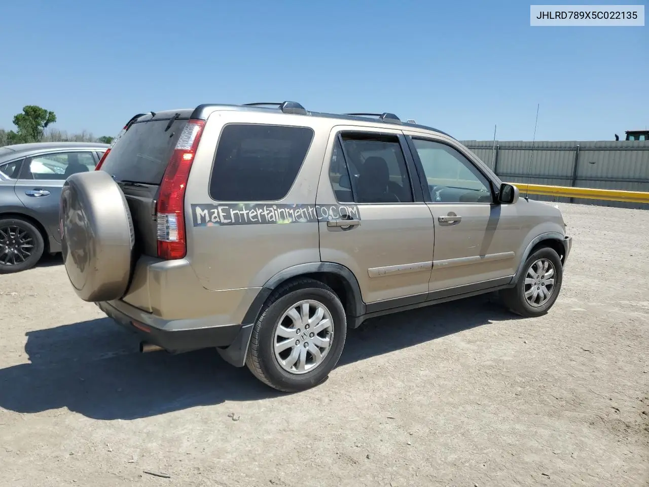 2005 Honda Cr-V Se VIN: JHLRD789X5C022135 Lot: 56324925