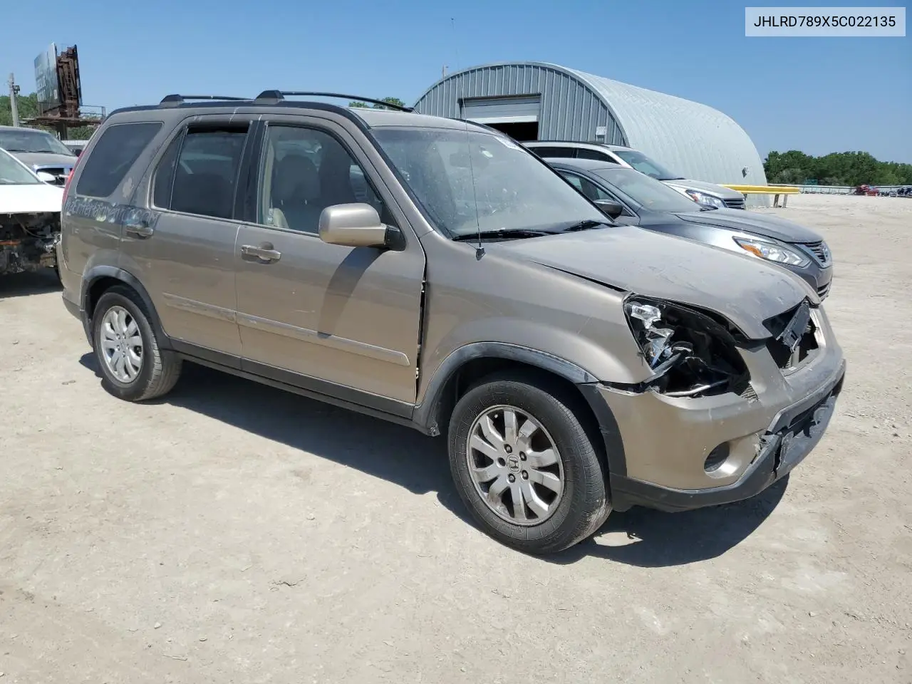2005 Honda Cr-V Se VIN: JHLRD789X5C022135 Lot: 56324925