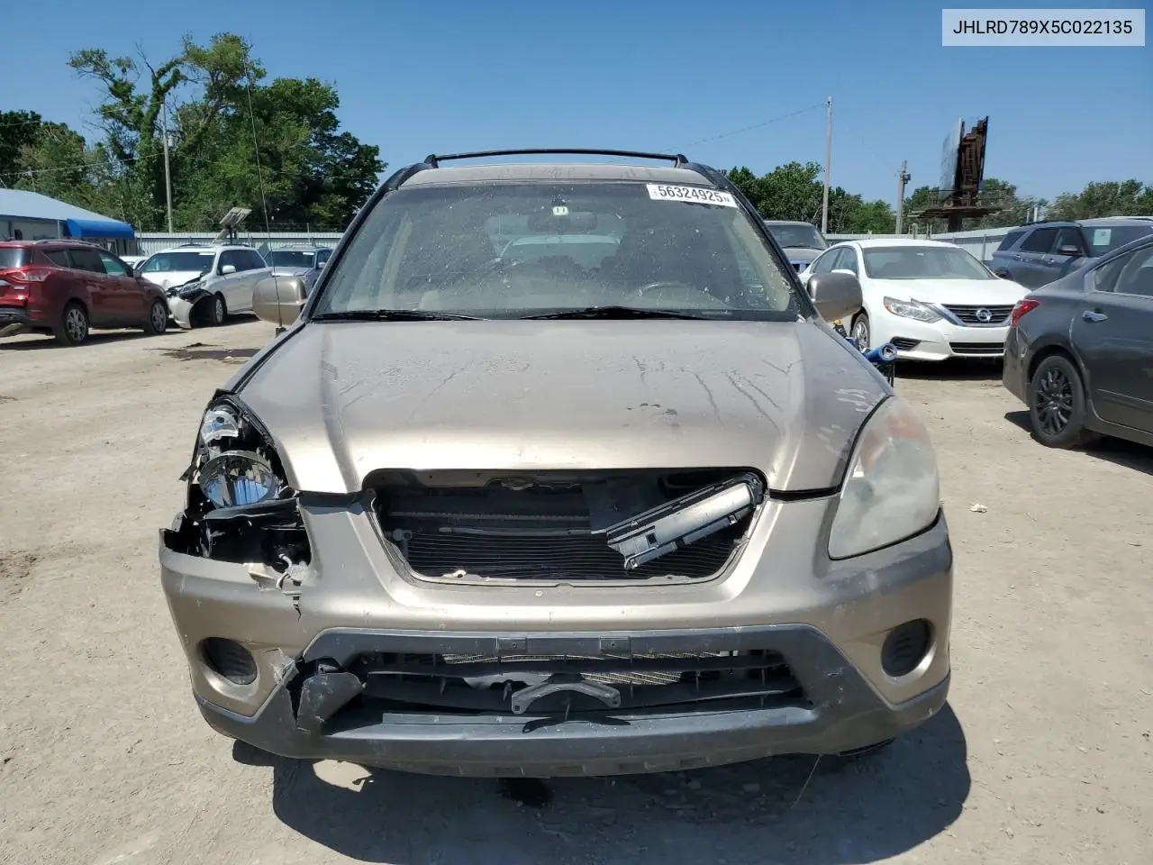 2005 Honda Cr-V Se VIN: JHLRD789X5C022135 Lot: 56324925