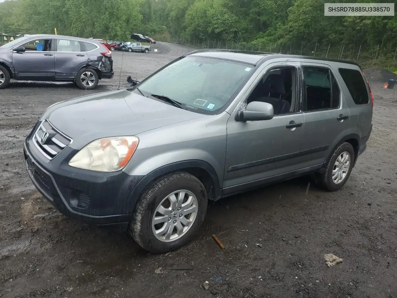 2005 Honda Cr-V Ex VIN: SHSRD78885U338570 Lot: 56476655