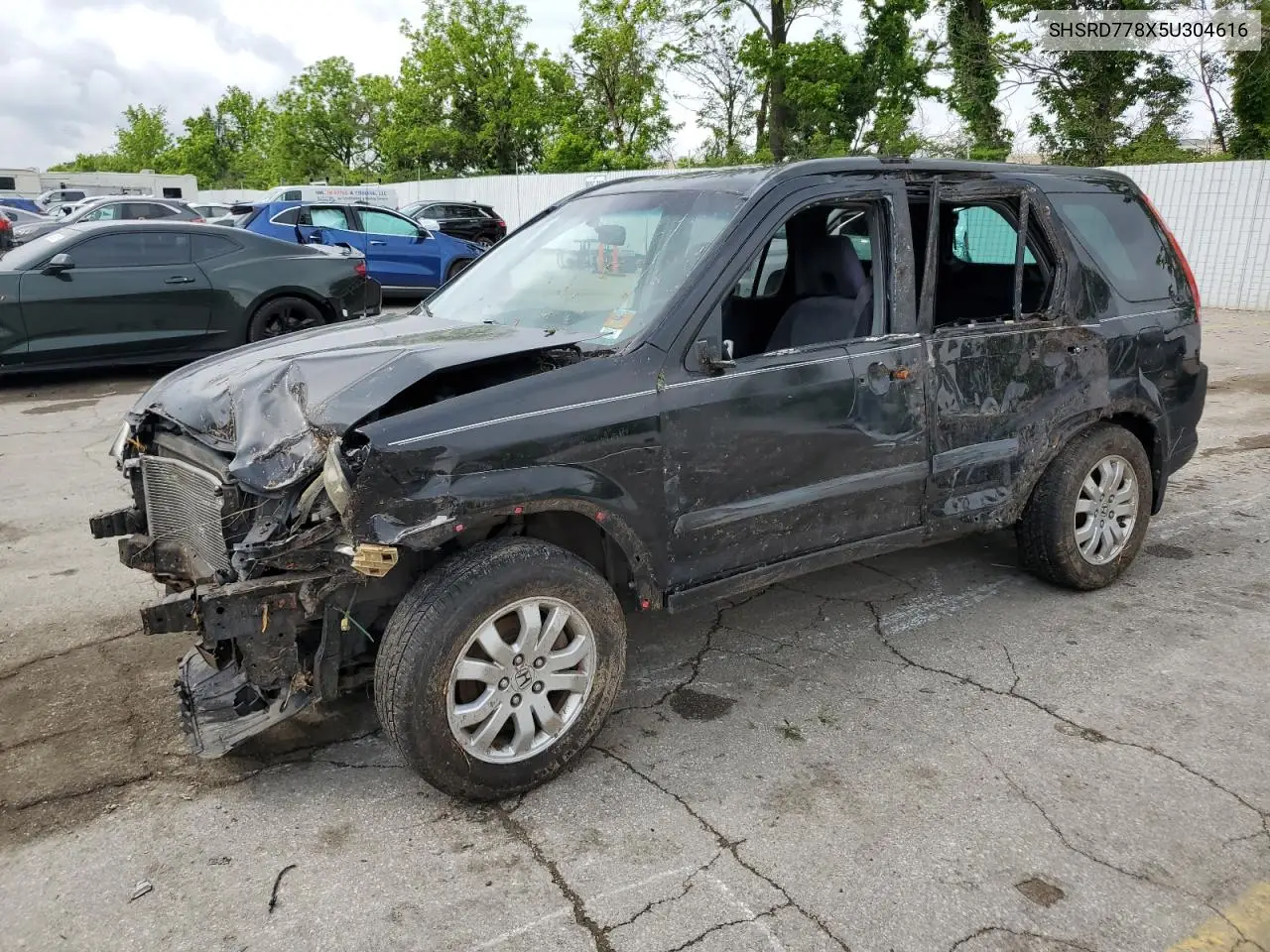 2005 Honda Cr-V Ex VIN: SHSRD778X5U304616 Lot: 56690315