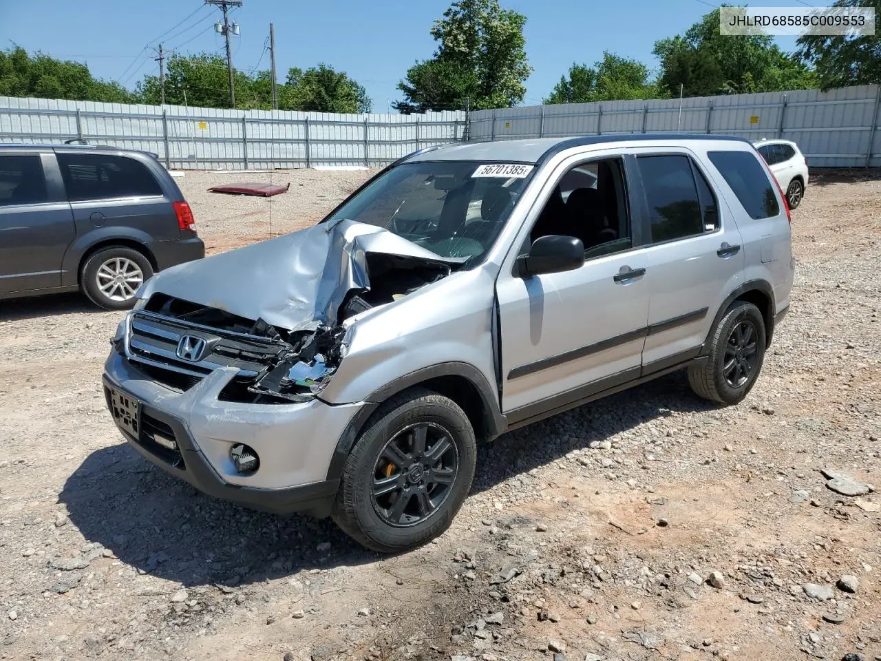 2005 Honda Cr-V Lx VIN: JHLRD68585C009553 Lot: 56701385