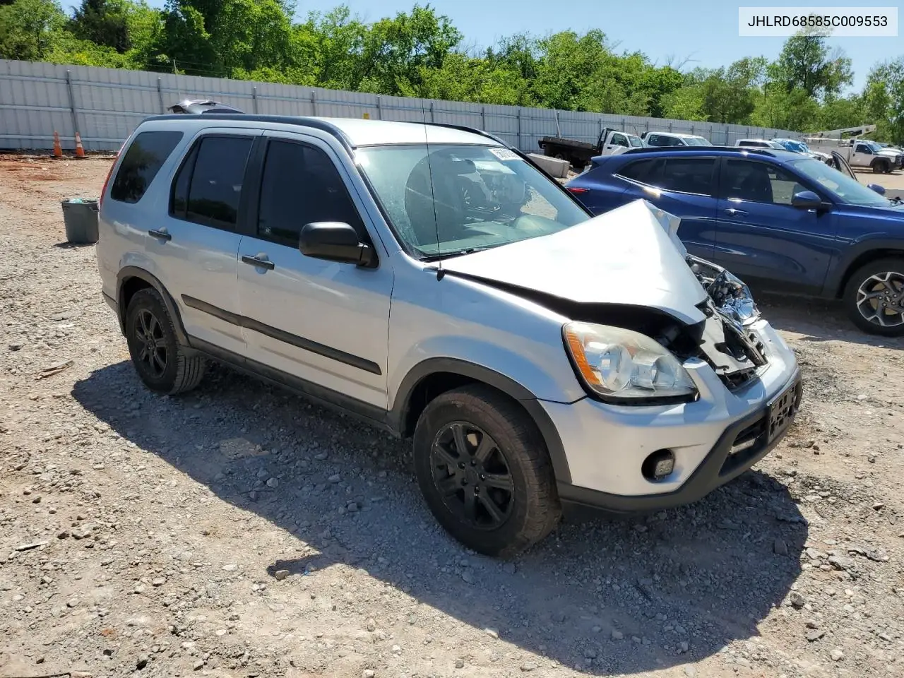 2005 Honda Cr-V Lx VIN: JHLRD68585C009553 Lot: 56701385