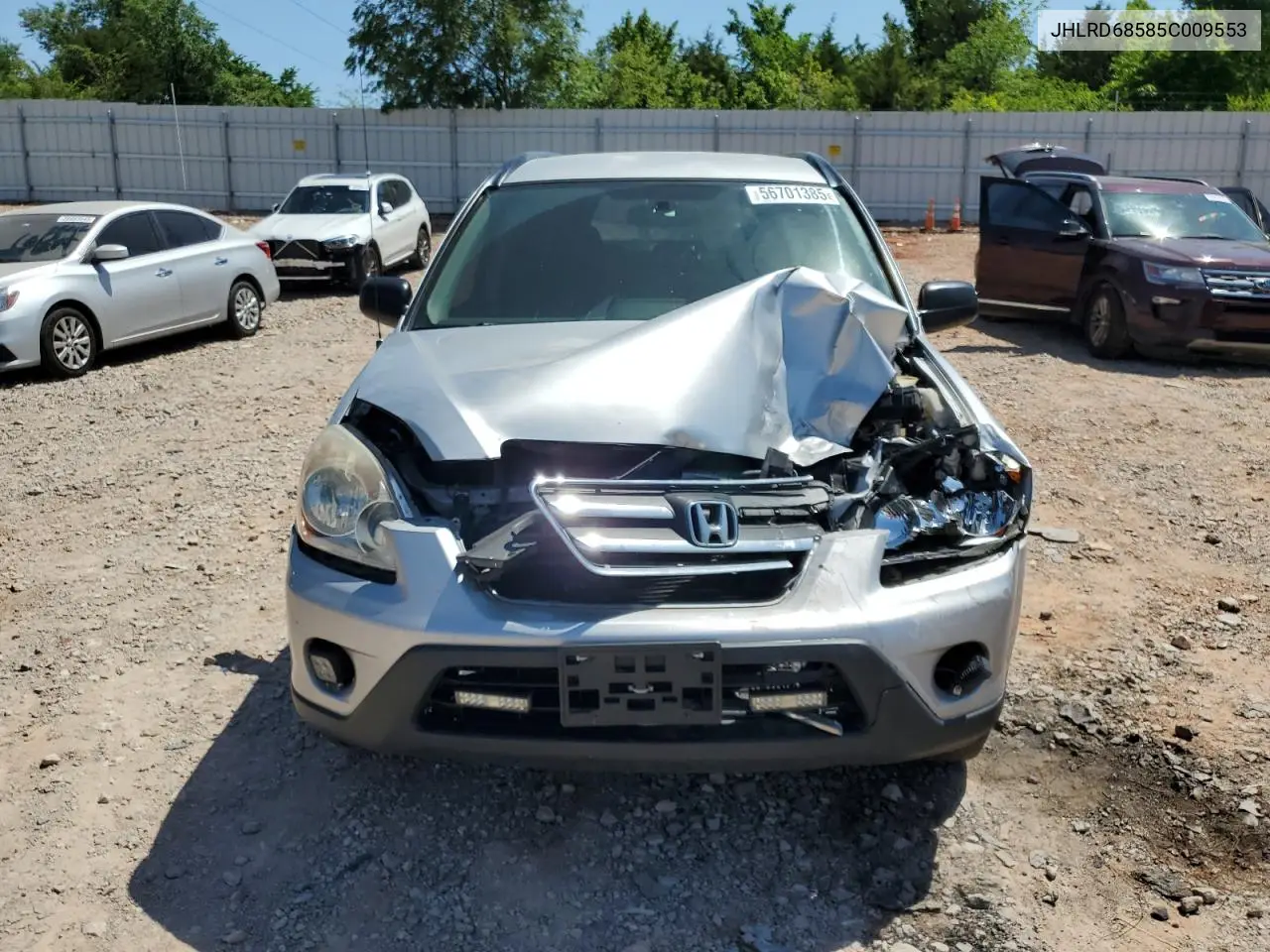 2005 Honda Cr-V Lx VIN: JHLRD68585C009553 Lot: 56701385