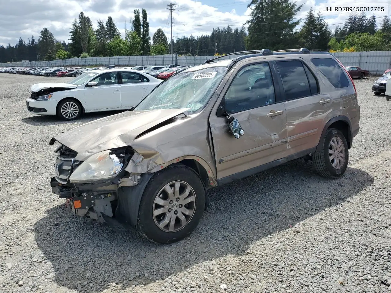 2005 Honda Cr-V Se VIN: JHLRD78945C012765 Lot: 56958695