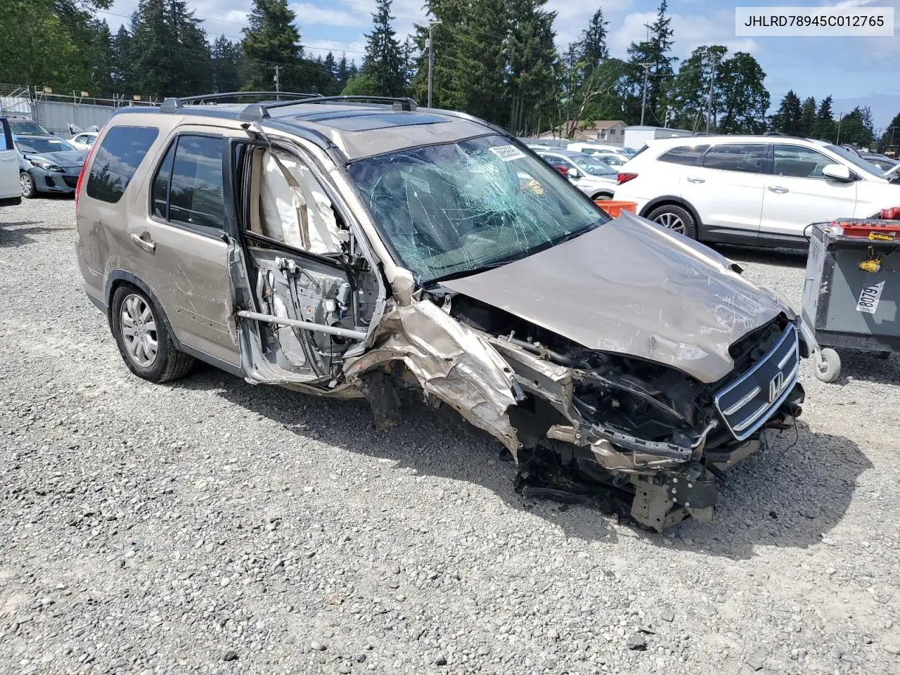 2005 Honda Cr-V Se VIN: JHLRD78945C012765 Lot: 56958695