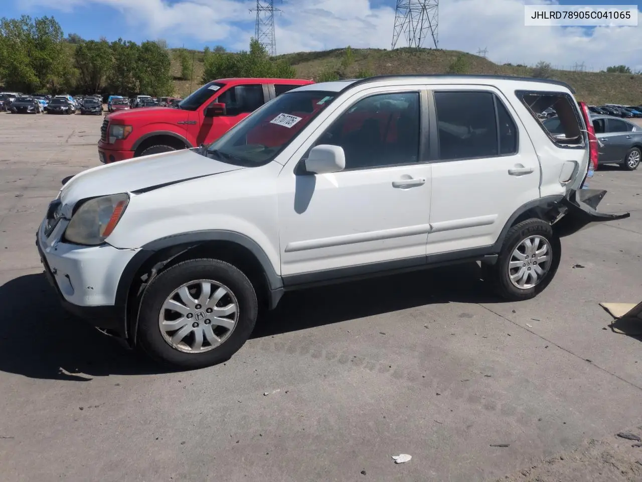 2005 Honda Cr-V Se VIN: JHLRD78905C041065 Lot: 57107705