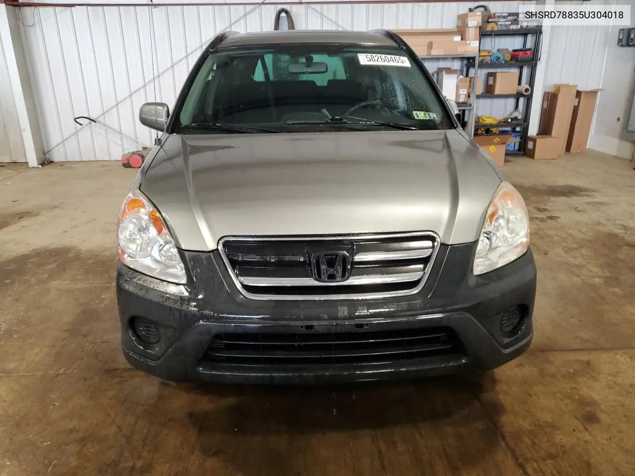2005 Honda Cr-V Ex VIN: SHSRD78835U304018 Lot: 58260465