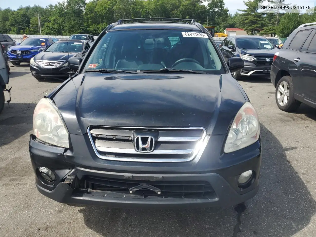 2005 Honda Cr-V Se VIN: SHSRD78995U315176 Lot: 62011835