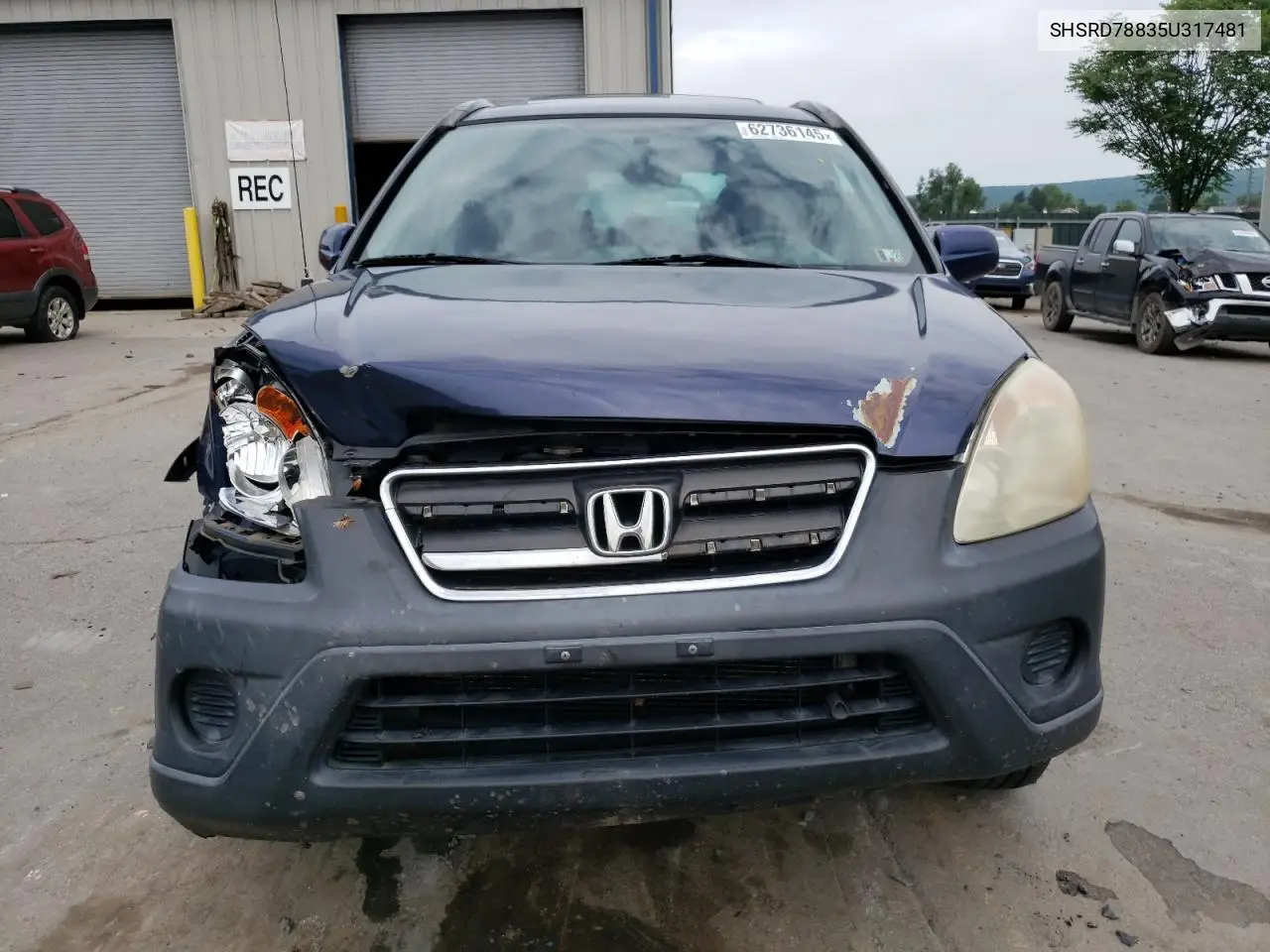 2005 Honda Cr-V Ex VIN: SHSRD78835U317481 Lot: 62736145