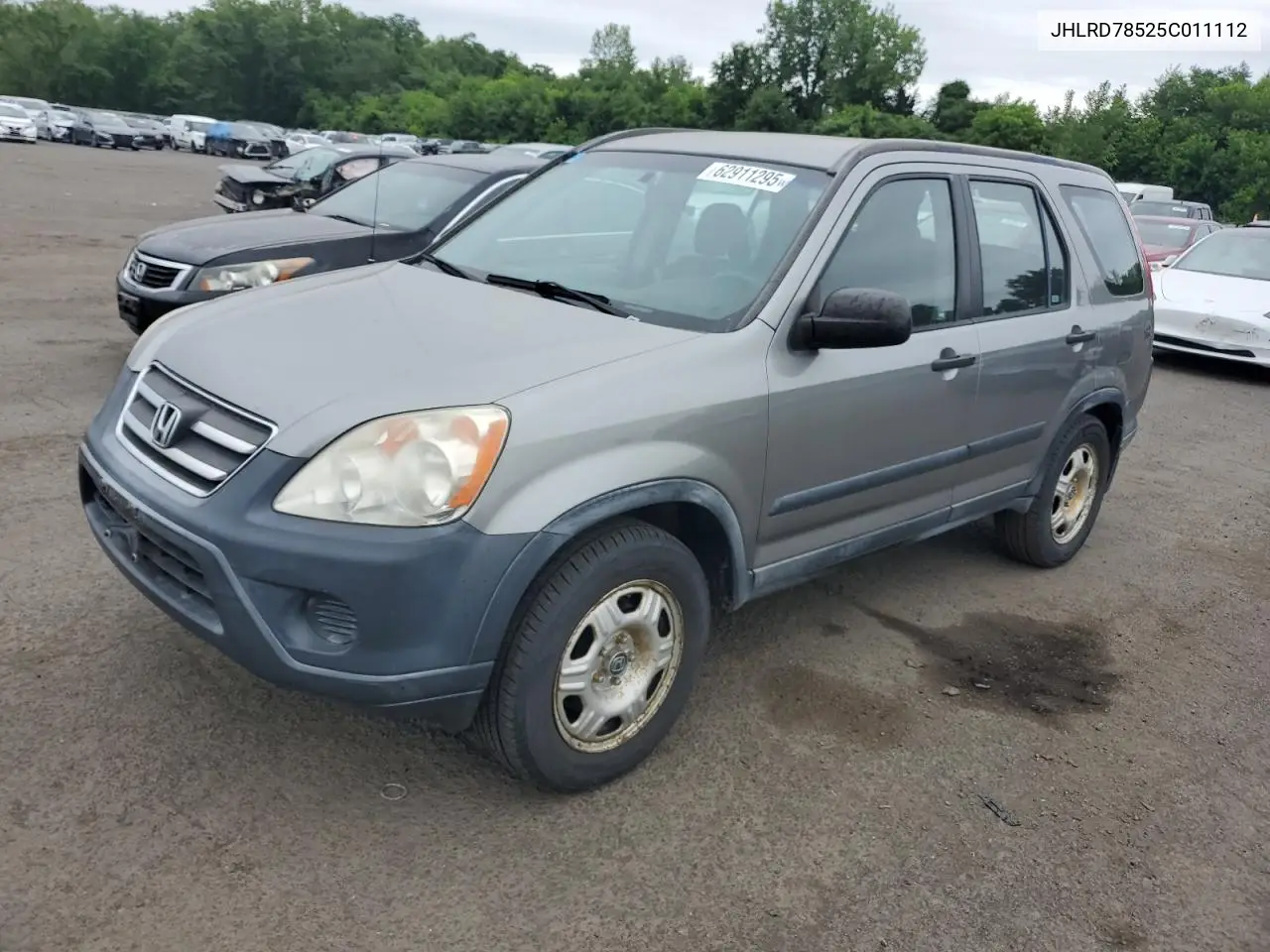2005 Honda Cr-V Lx VIN: JHLRD78525C011112 Lot: 62911295
