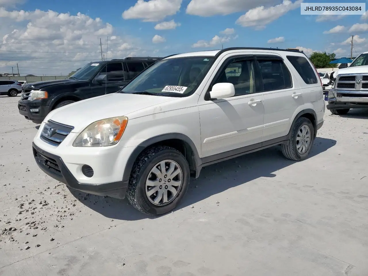2005 Honda Cr-V Se VIN: JHLRD78935C043084 Lot: 62955455