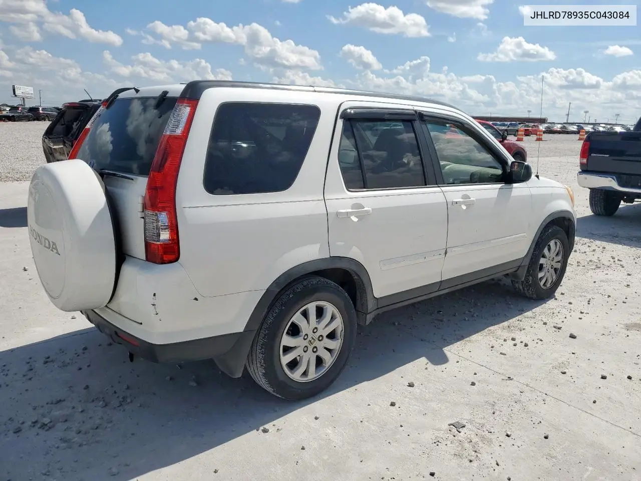 2005 Honda Cr-V Se VIN: JHLRD78935C043084 Lot: 62955455