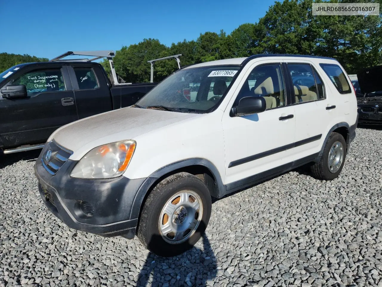 2005 Honda Cr-V Lx VIN: JHLRD68565C016307 Lot: 63077865